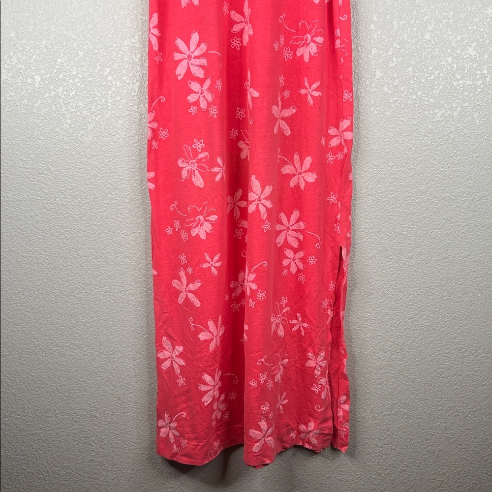 Fresh Produce Pink Floral Summer Spring Vacation Cotton Tank Dress Size Small - Picture 8 of 10